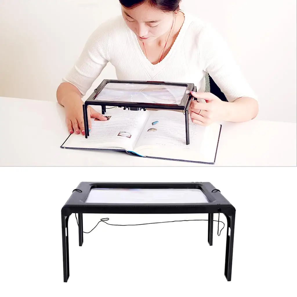 2.5X أيدي زجاجية مكبرة، ضمان عند قراءة الكتب والوثائق والصحف والكتيبات والخطوط الصغيرة #2