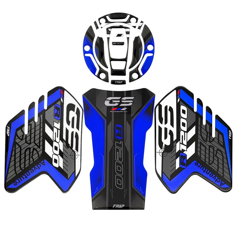 New For R1200GS R 1200GS R1200 GSR1200 2024 Motorcycle 3D Epoxy Bike Sticker Gas Tank Pad Protector Side Custom Racing Decal