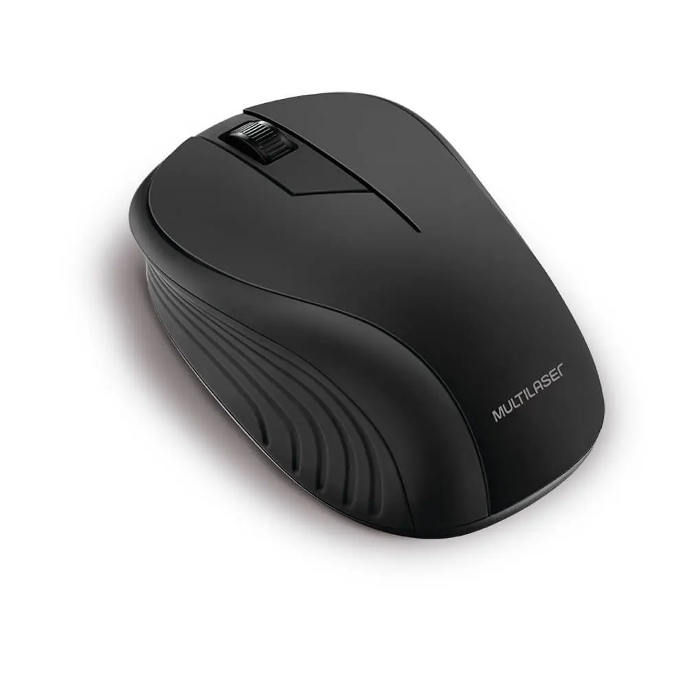 2.4 Ghz Black Wireless Multilaser Mouse Usb - Mo212