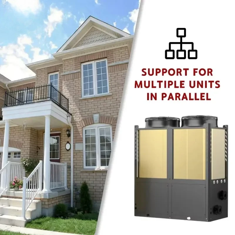 AP01 Electric Air Source Heat Pump for 220V 10.5kW EVI -25C Low Temperature Air Water Heater Eco Friendly Residential