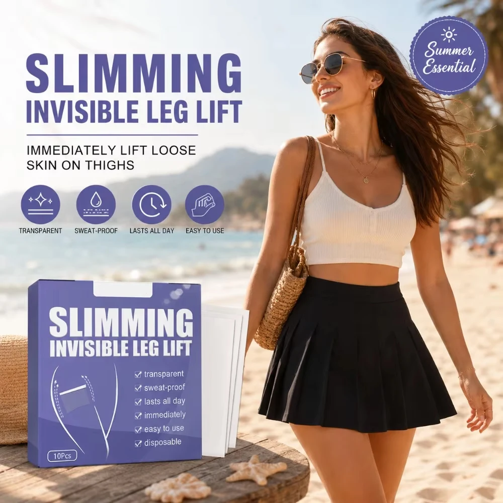 10Pcs Invisible Thin Leg Stickers Leg Lifting Patch Thigh Anti Wear Patch Ultra Thin Inner Sticker Foot Care Tools