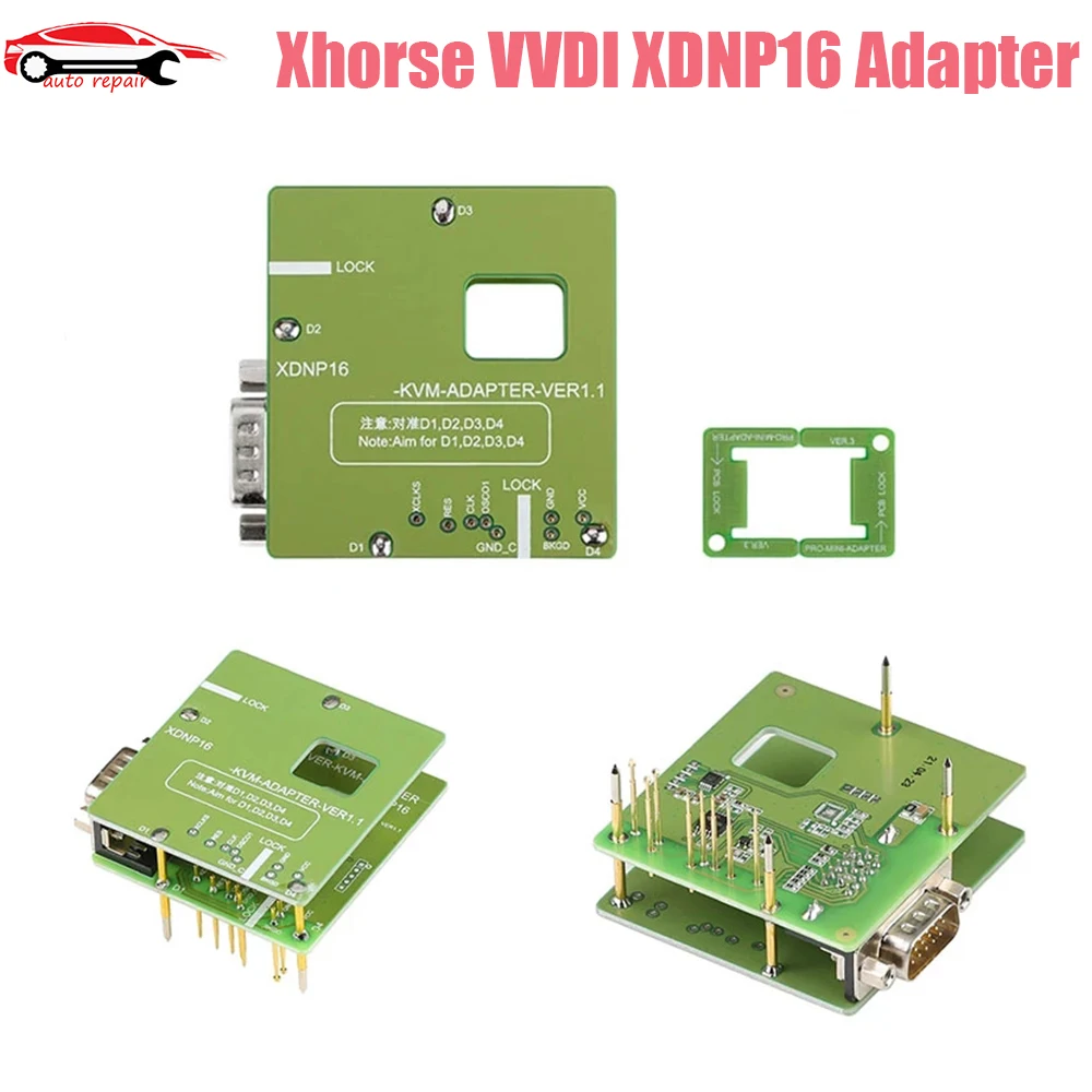 In Stock！Xhorse VVDI XDNP16 Adapters For Lan-d Rov-er KVM Set Work with MINI PROG and KEY TOOL PLUS Key Programming Tool