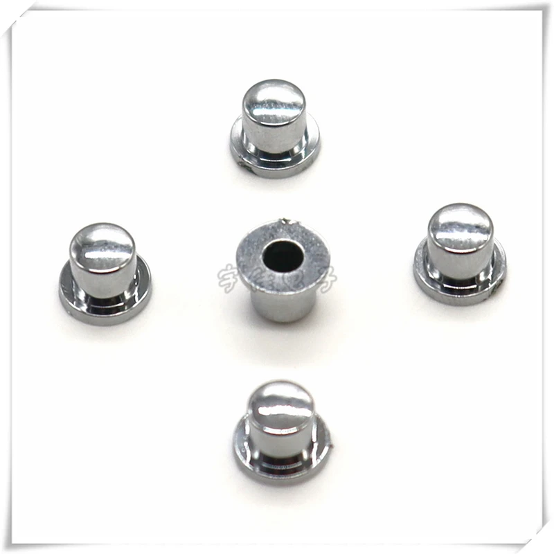 20PCS 5X5.5 Silver Electroplated Button Cap Light Touch Button Cap Power Switch Cap Plastic Button Cap Round Hole 3.0