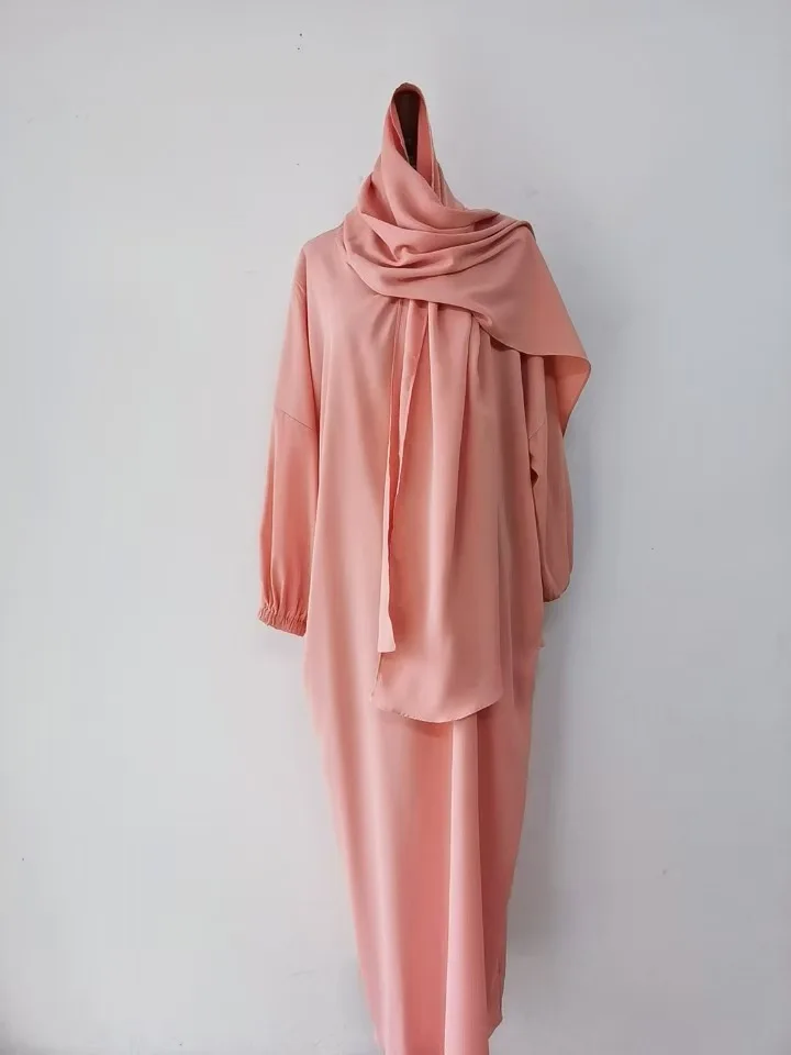 

14-цветный комплект платья хиджаба + Абая Рамадан Химар Абая Дубай Саудовская Аравия Турция Ислам мусульманское скромное платье молитвенная одежда женская