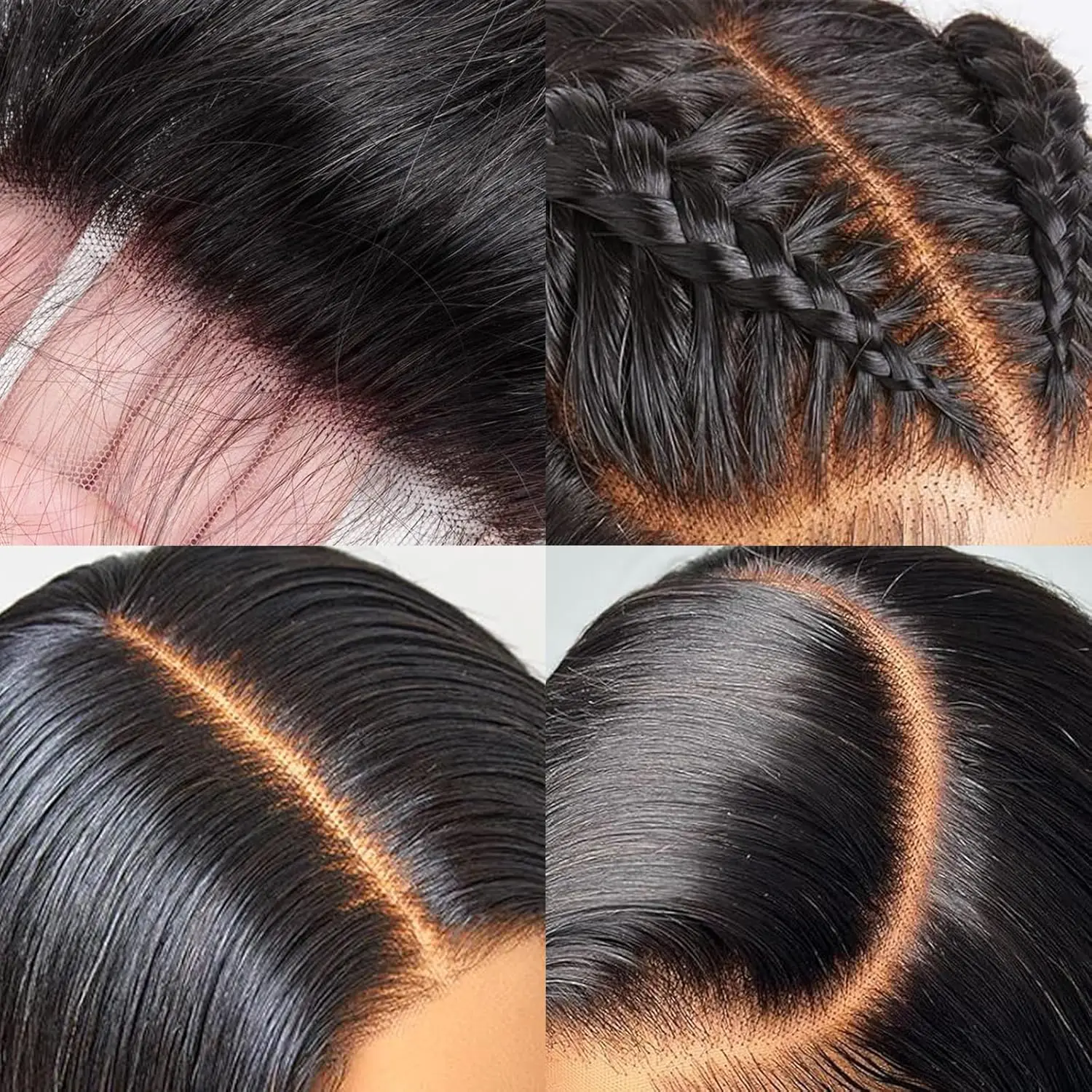 Wig gelombang tubuh renda Frontal transparan 32 inci 13x6 ketebalan 200 Wig depan renda rambut manusia Remy telah ditanami UNTUK WANITA HITAM