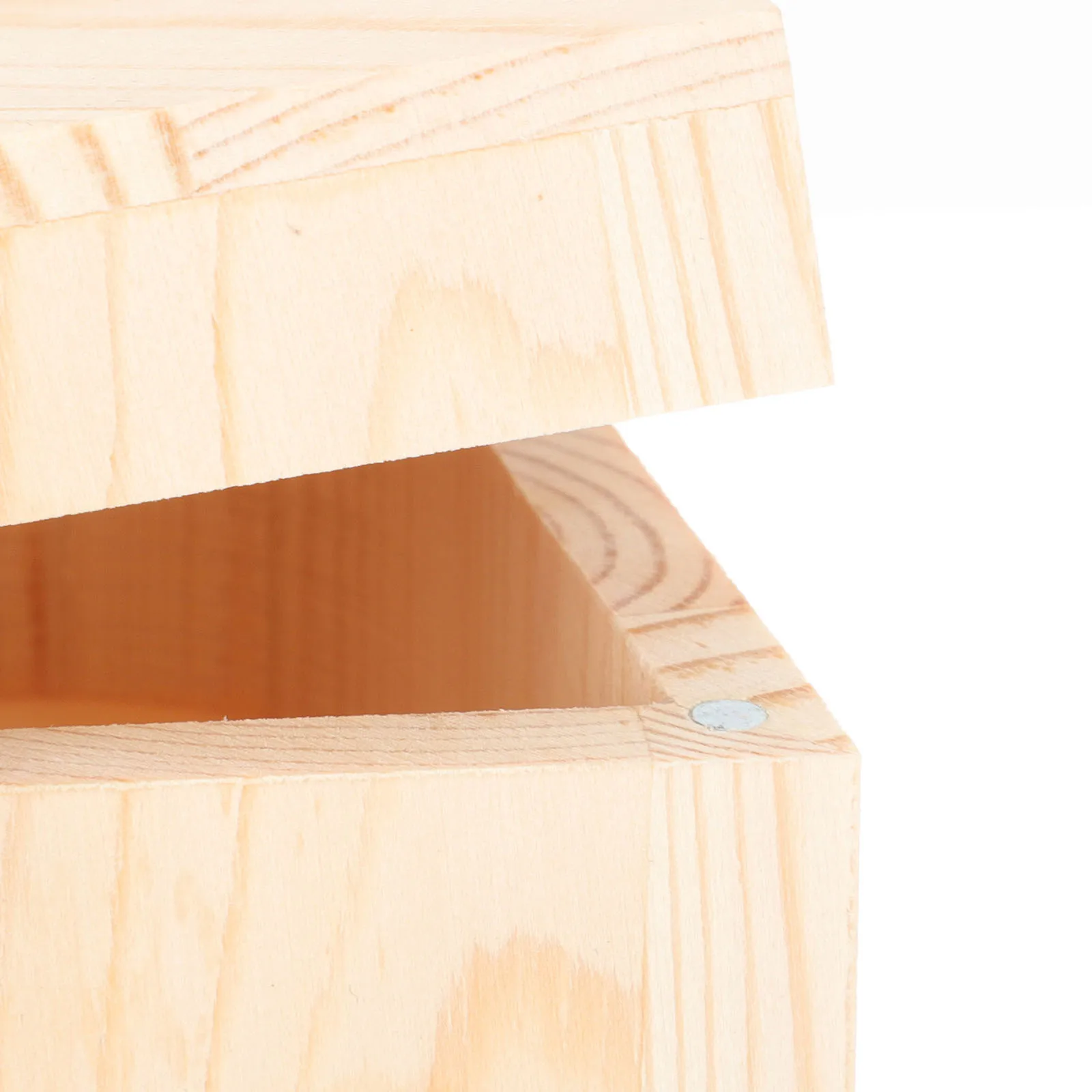 

2Pcs Heart Design Wooden Jewelry Box Safe Sturdy Storage Case for Necklace Bracelet Earring Accessories Wooden Heart Box