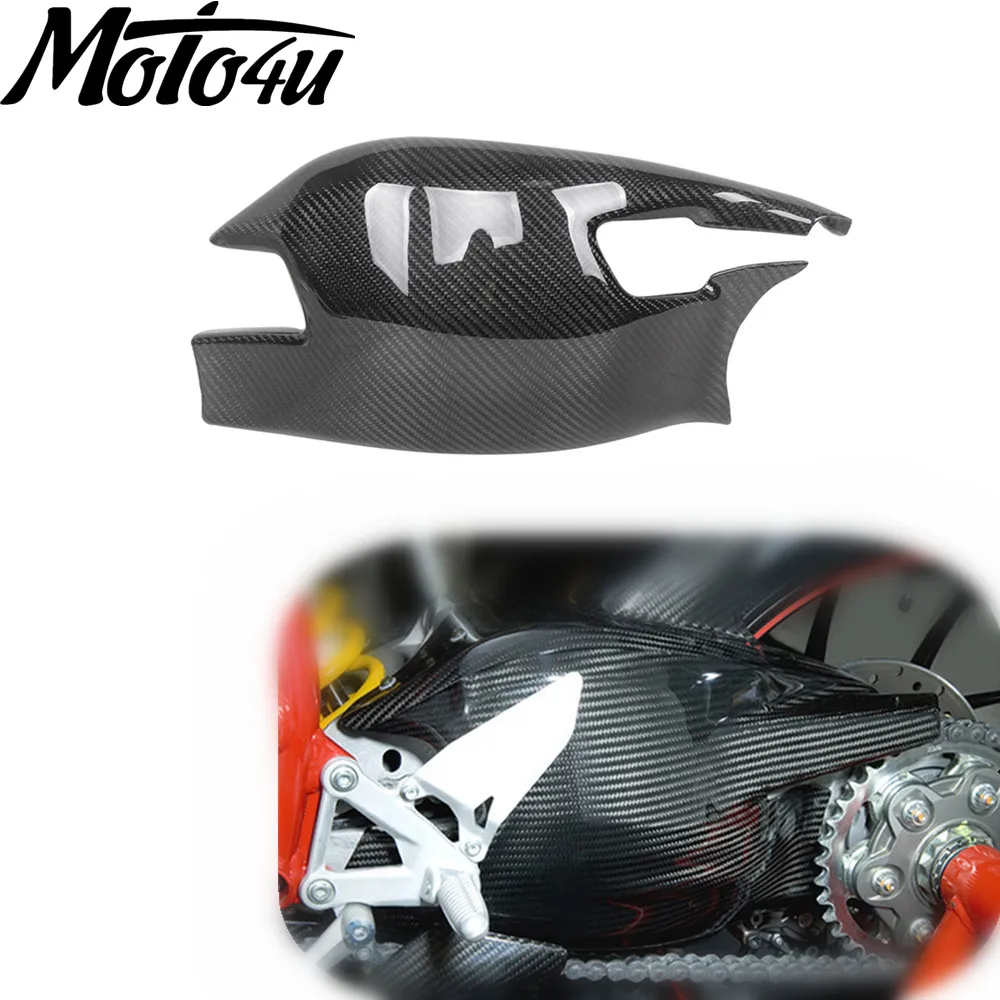 For Ducati 848 1098 1198 2007 2008 2009 2010 2011 2012 2013 Carbon Fiber Motorcycle Swing Arm Cover