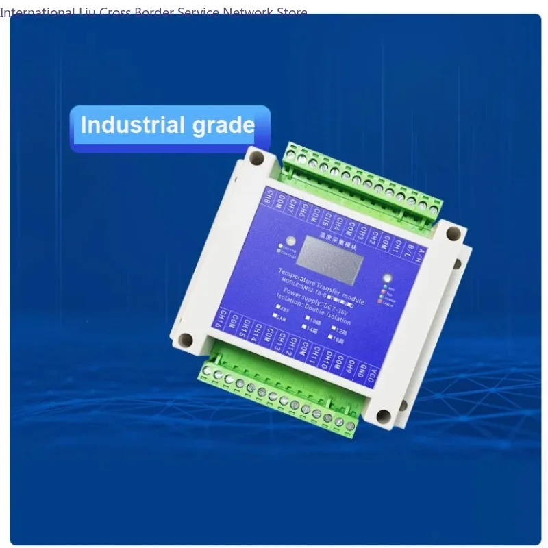 4CH 8CH 12CH 16CH K-type Thermocouple Temperature Acquisition Transfer Module Modbus-RTU Islated RS485