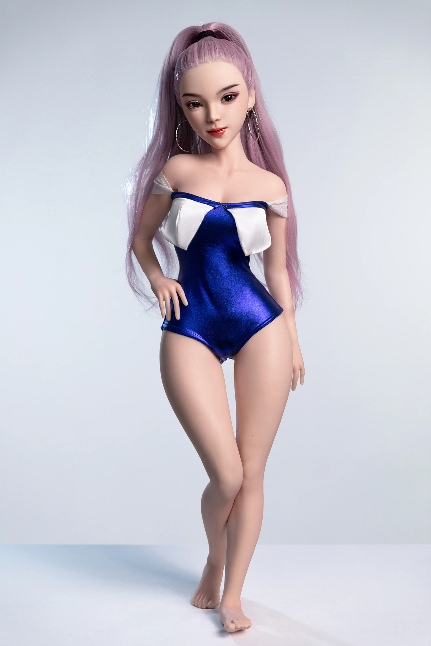 85cm Full Body Anime Solid Silicone Doll Flexible Metal Skeleton Inside Real Soft Action Figure Display