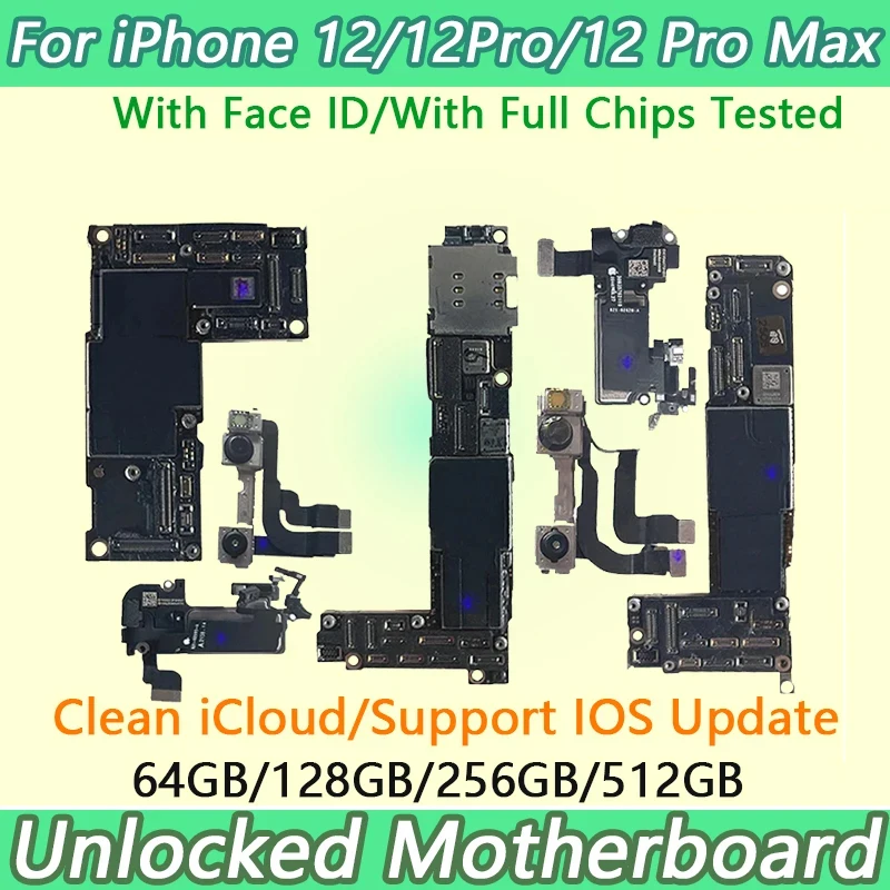 Scheda logica funzionante al 100% per iPhone 12 PRO MAX Tester sbloccato della scheda madre Supporto della scheda principale per iPhone 12 Pro max