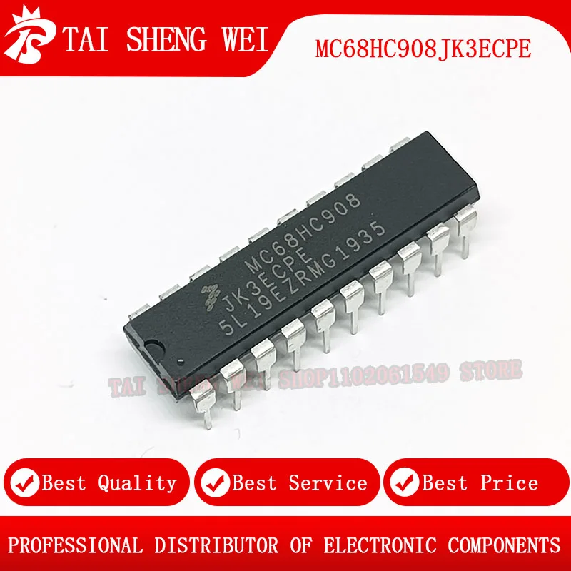 

2pcs MC68HC908 MC68HC908JK3ECPE DIP-20 DIP20 New Original