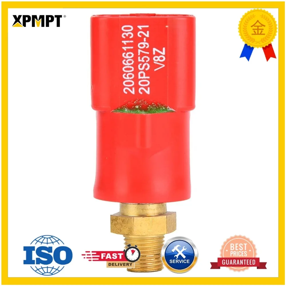 Distribution Valve Pressure Switch Hydraulic Sensor Durable Red for Komatsu Excavator PC200-7