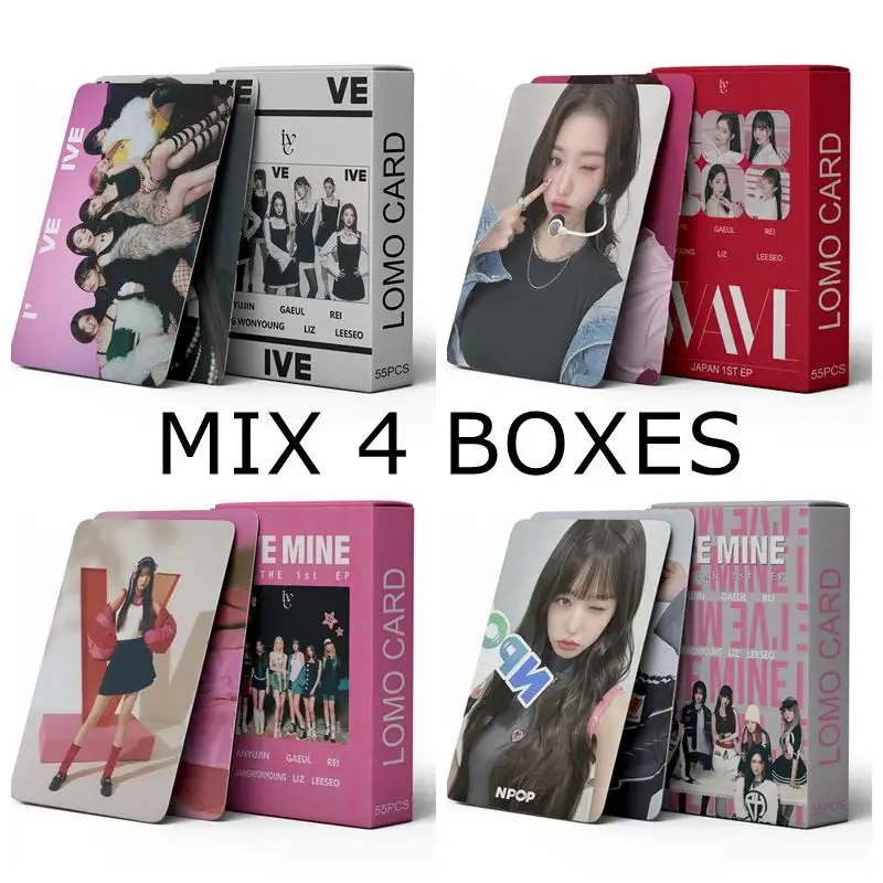 MIX 4 BOXES Kpop Groups Photocards Lomo Cards GIDLE Album Cards Set Photo Print Card