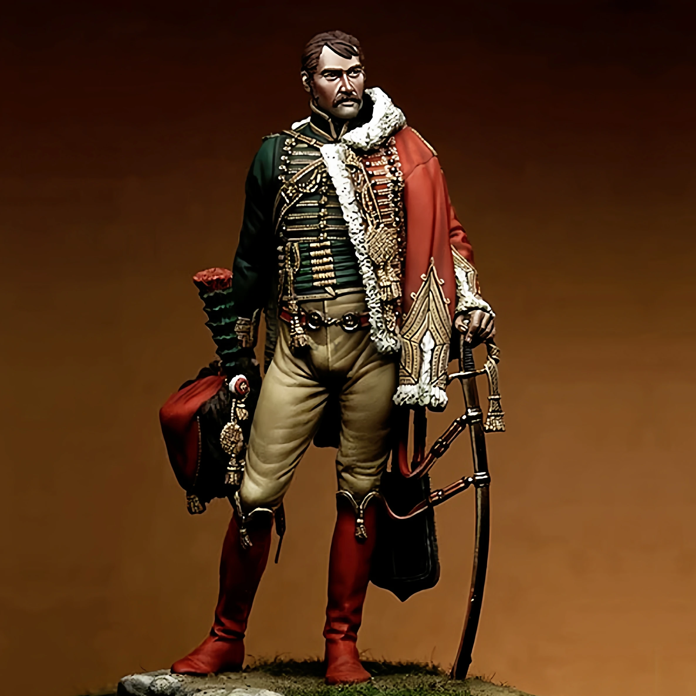 

1/18 наборы моделей солдата из смолы, фигурка бесцветная и самособранная A-2130