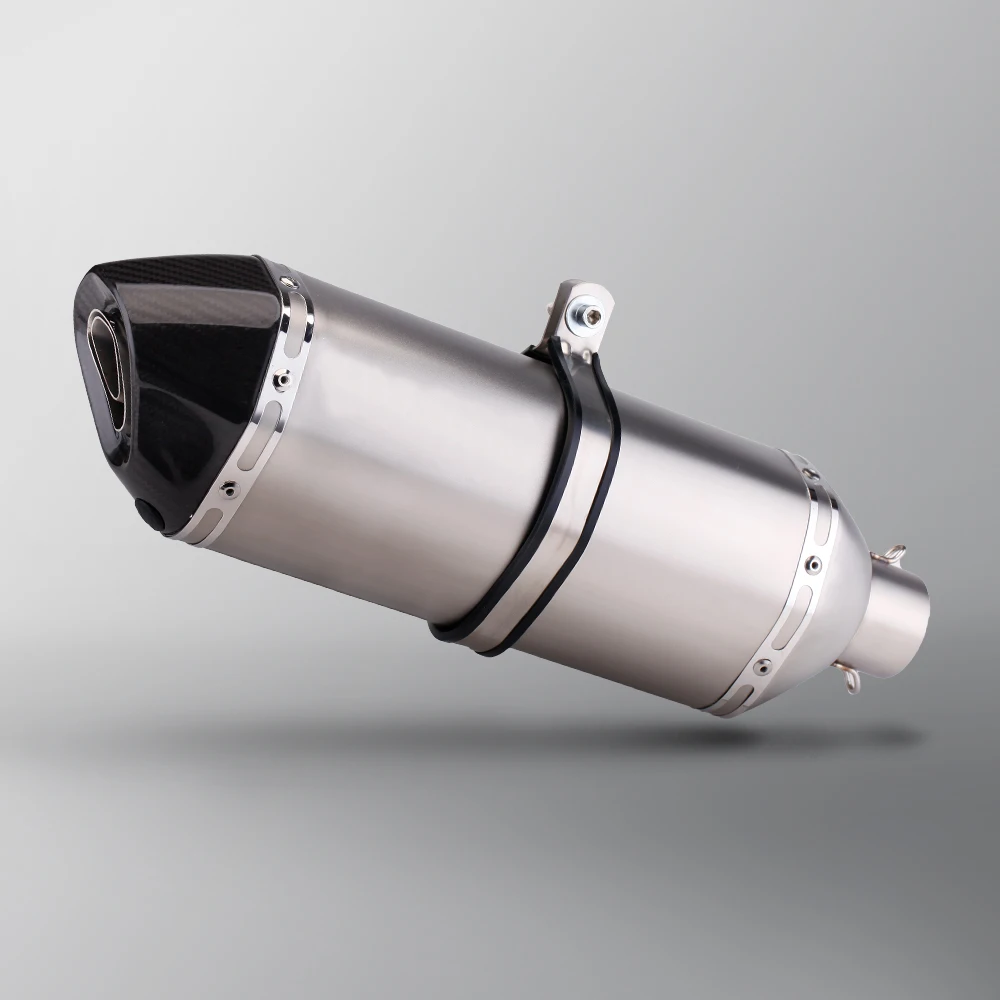 

Universal 51MM Motorcycle Exhaust Muffler Pipe Escape Moto For Z400 er6n sv650 Z800 R1 cb650f cb1000r cbr250r Z1000 470MM