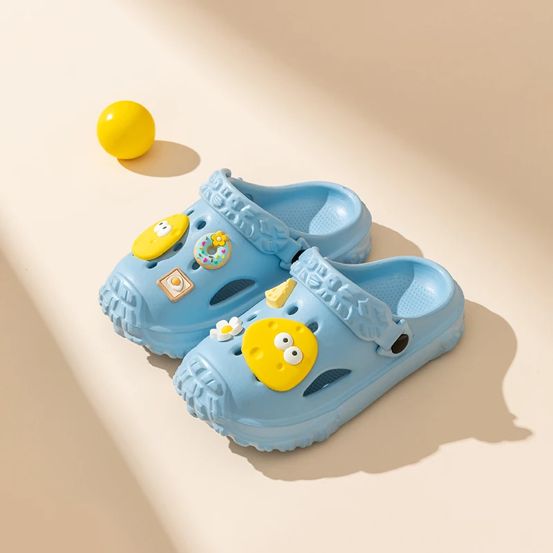 Hot Sale Summer Children Slippers Cartoon Pattern Lithe Comfort Sandal For Boys Girls Non-slip Flip Flops Outdoor Kids Hole Shoe