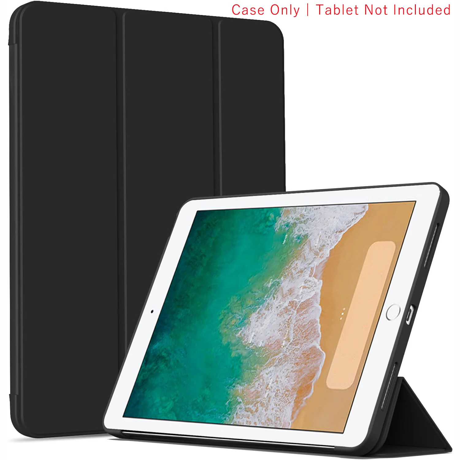 Tri-fold Flip Case Voor iPad Air 1 2 9.7 ''2013 2014 2017 2018 5e 6e Gen 9.7'' A1893 Magnetische Stand PU Lederen Beschermhoes - afbeelding 1
