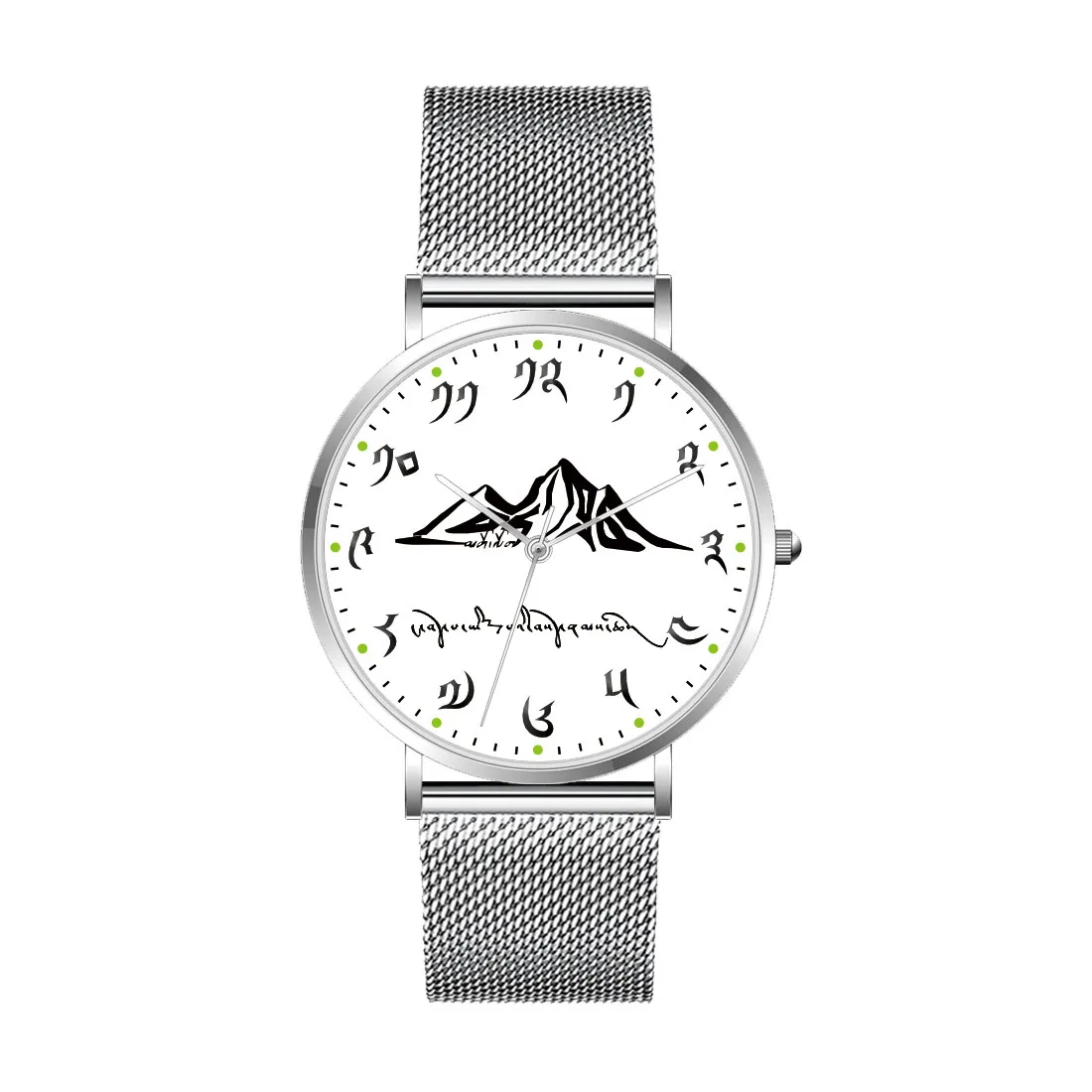 Tibetan Cultural Trend National Style Personalized Casual Business Waterproof Quartz Watch Unisex Student Couple Gift Custom
