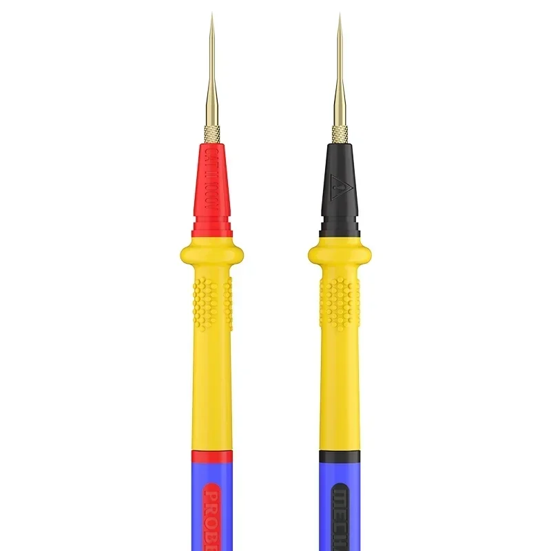 MECHANIC RP15 1000V 20A Stainless Steel Multimeter Pen Wire Interchangeable Tip Universal Fine Point Needle Soft Test Probe