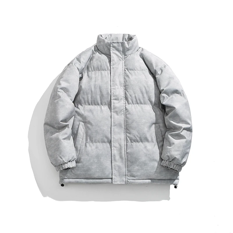 2024 Cappotto invernale da uomo Colletto alla coreana Cappotti da pane Parka caldo da uomo Streetwear Cappotti di cotone Slim Giacche maschili Cappotto imbottito antivento