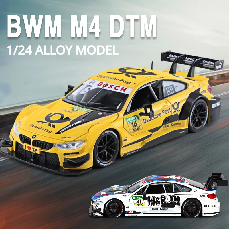 1:24 BMW Z4 M6 GT3 M4 DTM CSL Alloy Racing Car Model Diecasts Simulation Metal Toy Vehicles Car Model Collection Toys Gift