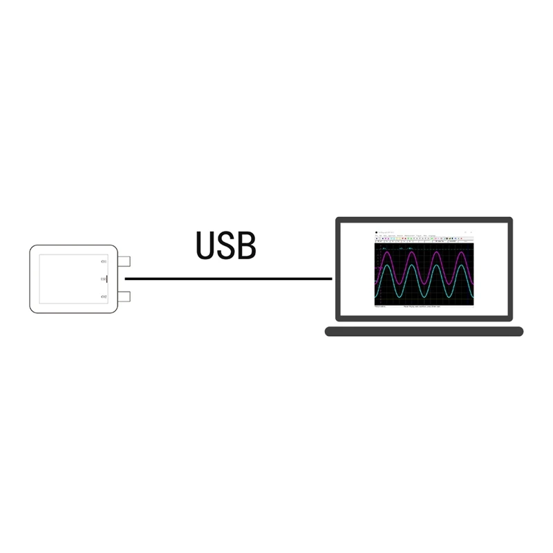 Imagem -06 - Osciloscópio pc com Desenvolvimento Mcu Canais Usb pc Taxa de Amostragem de 1mhz Portátil Durável Fácil Instalação Fosc21c1