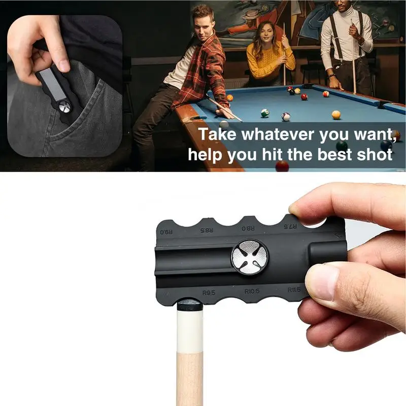 Pool Cue Tip Shaper 5-in-1 Portable Billiard Cue Tip Aerator Burnisher Multi-Function Cue Tip Repairer Tool Scuffer For Rapid