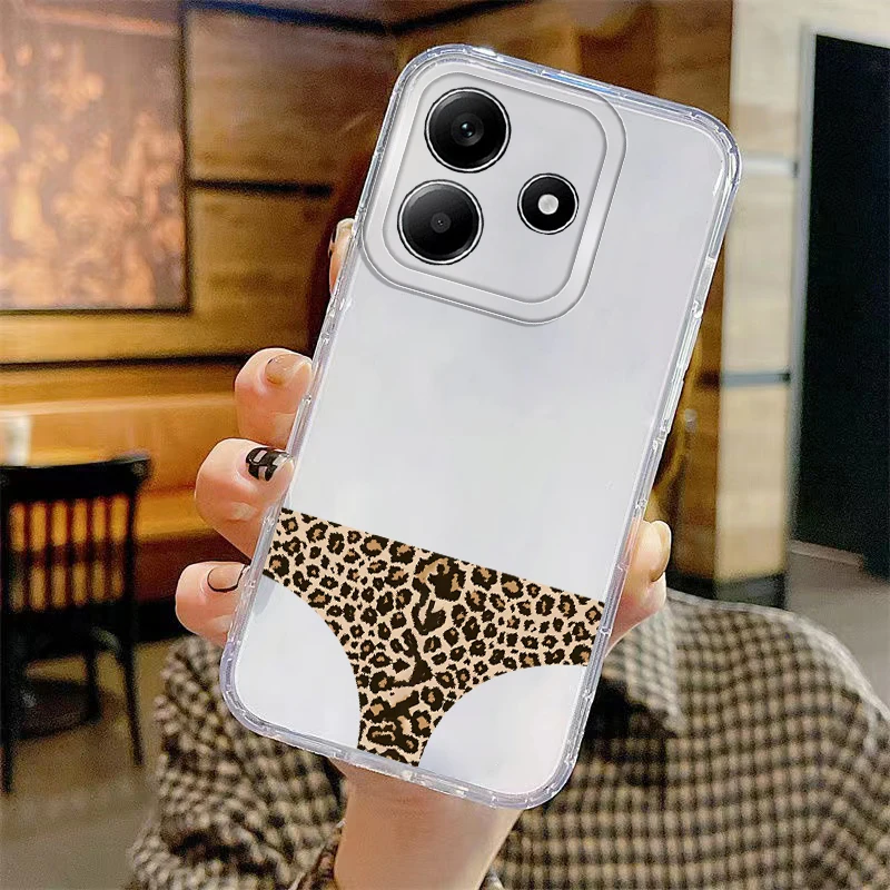 เคสโทรศัพท์ลายเสือดาวตลกๆ นุ่ม สำหรับ Xiaomi Redmi Note 12S 12 10S 11S A4 9 9S 14 Pro Plus 13 14C 13C 11