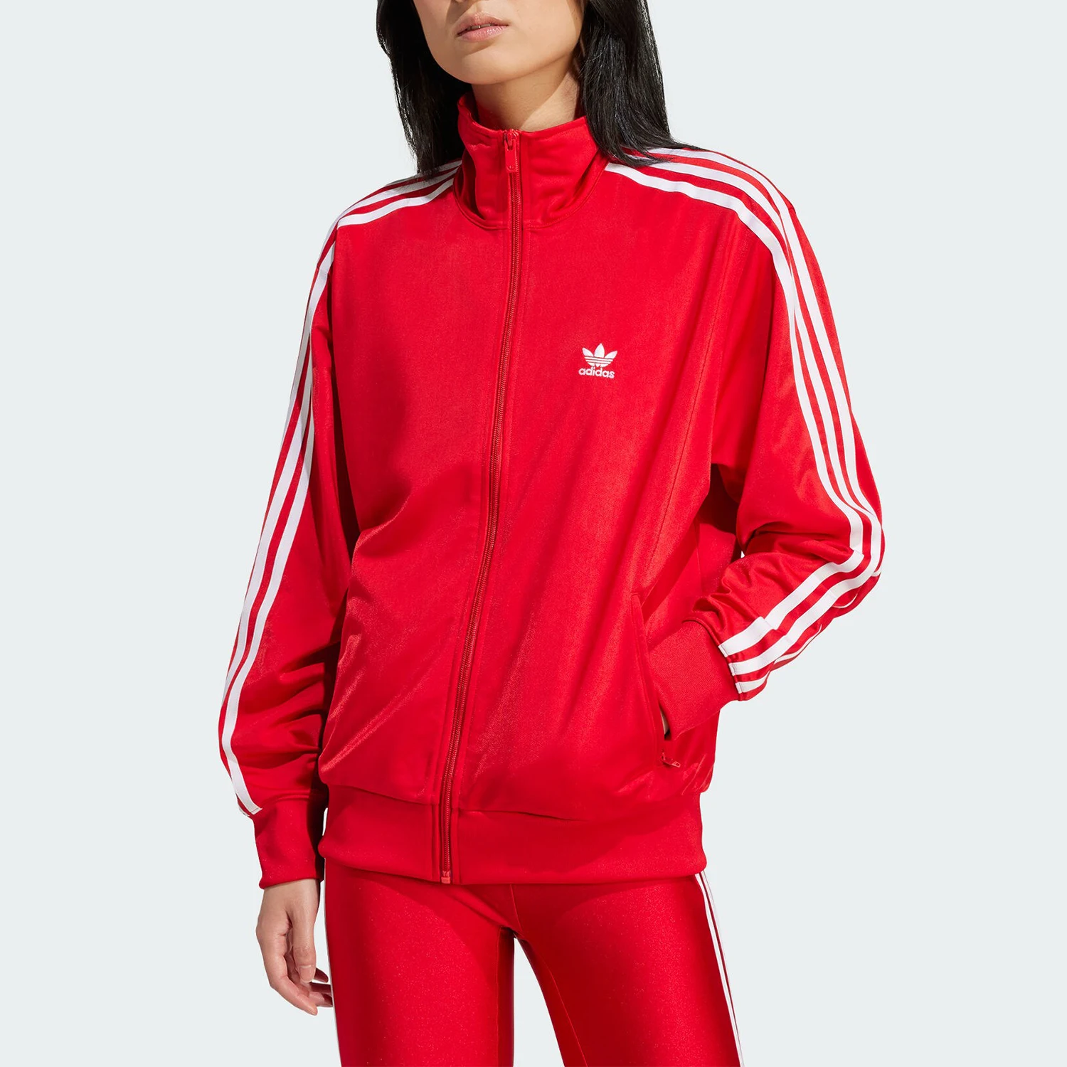 

Официальная женская свободная спортивная куртка Adidas в стиле ретро с воротником-стойкой IP0602