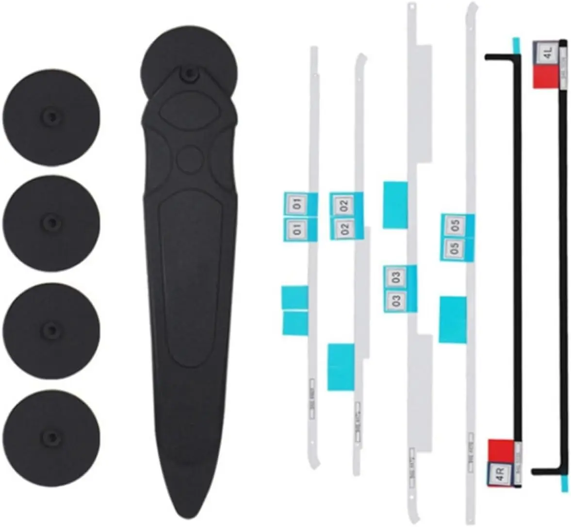 Replacement LCD Panel Adhesive Tape Strip Sticker + Opening Wheel Tool Kit for iMac 21.5&27 inch A1419 Year 2012 2013 2014 2015