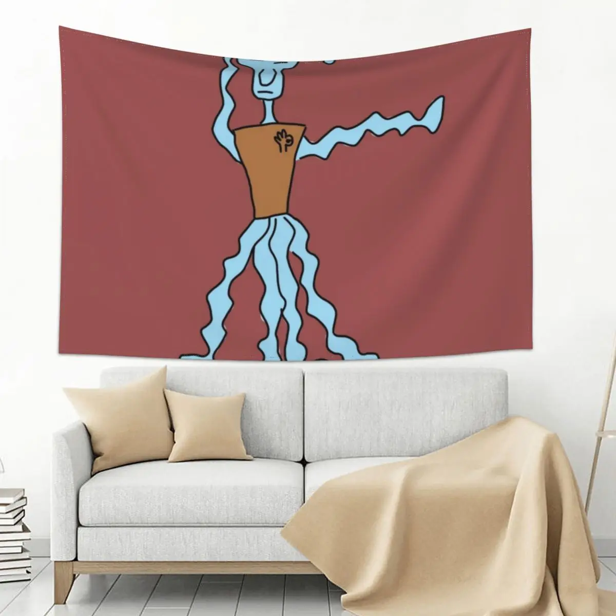 

Squiggleward Tapestry Home Decoration