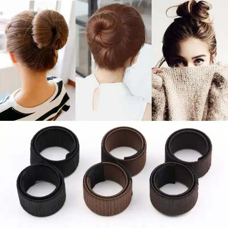 Bun Maker Synthetic Donuts Bud Head Band Hair Band Ball Twist Sweet French Dish MadeMagic DIY Tools Women Girls Hair Accessories