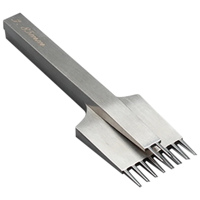 

Leather toolsHigh Quality Leather Chisel French Style Pricking Iron Die-Steel Leather Punching Tool Polish-3.85Mm