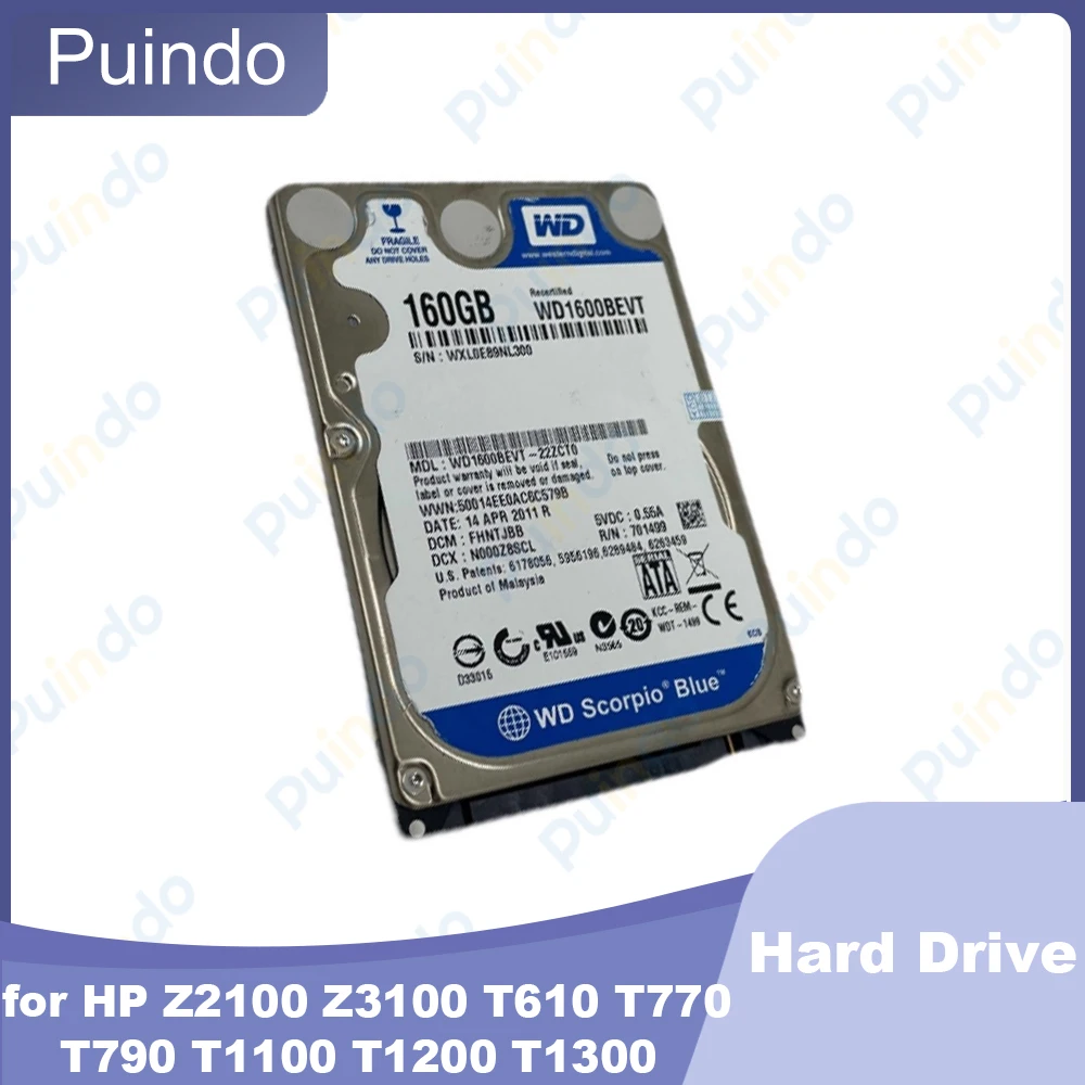 

Compatible Hard Drive for HP Z2100 Z3100 T610 T770 T790 T1100 T1200 T1300 Plotter