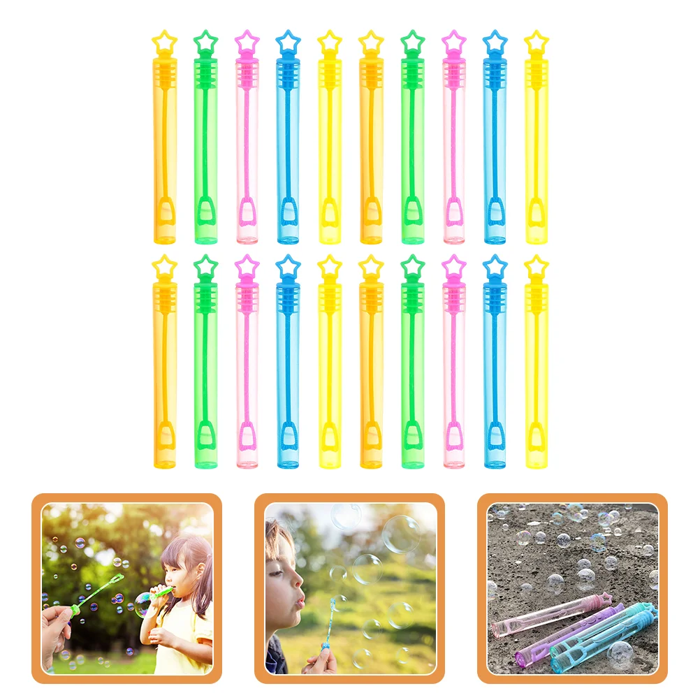 

66 Pcs Bubble Bottle Childrens Toys Wands Outdoor Celebrity Funny Plastic Making