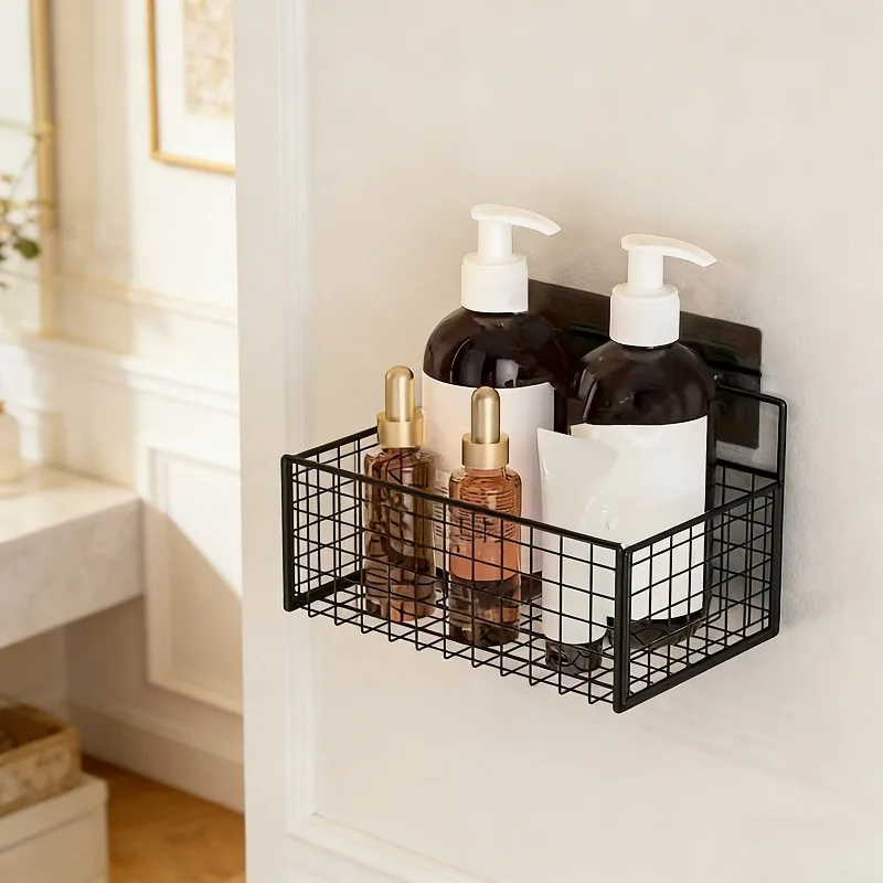 

Toilet Storage Rack Without Punching, Bathroom Wall Mounted Hand Washing and Toiletries, Wall Storage Items