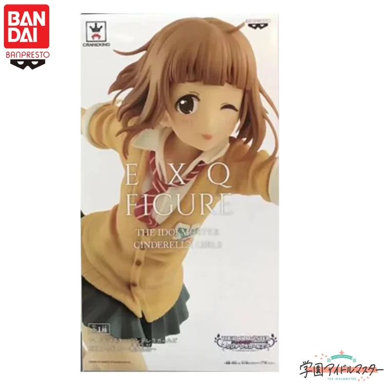 Em estoque original bandai banpresto o idolmster kitami yuzu anime figuras de ação modelo brinquedos ornamento de mesa coletar presentes
