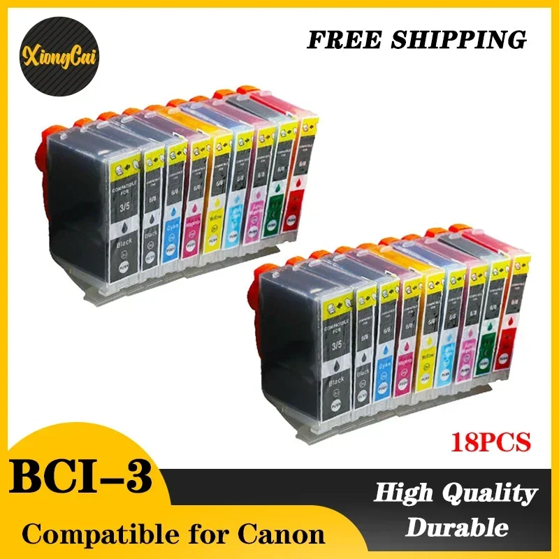 18PCS BCI3 BCI 6 Compatible ink Cartridge high quality BCI 6 BCI6 For Canon PIXMA iP8500 Pro9000 i990 i9900 i9950 printer