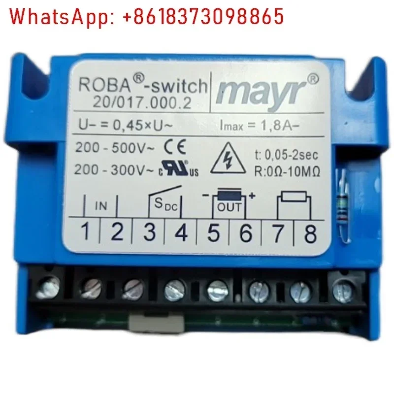

Mayr Motor Brake Rectifier 20/017.000.2 200-500V