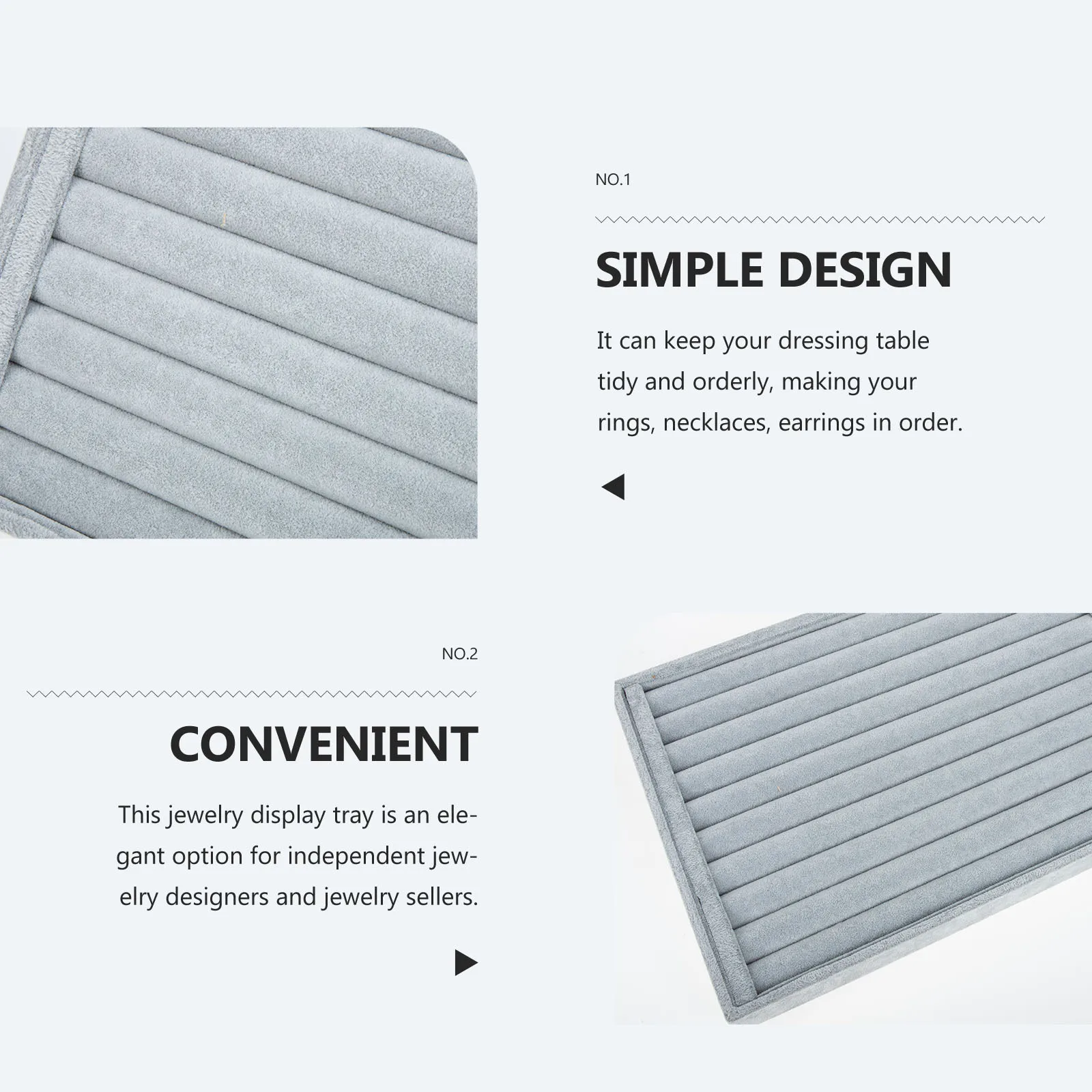 

Поднос-органайзер для колец, практичный держатель для колец с несколькими слотами, органайзер для ювелирных изделий, лоток для розничной торговли