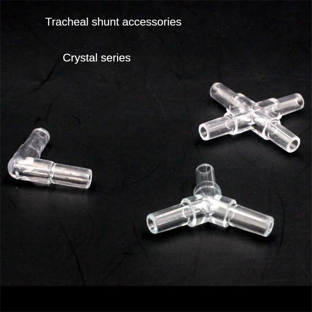 1~5PCS Hose Equal Transparent Acrylic Connectors Tee/Cross/Elbow/Y Shaped Air Tubing Connectors Aquarium Pipe Accessories