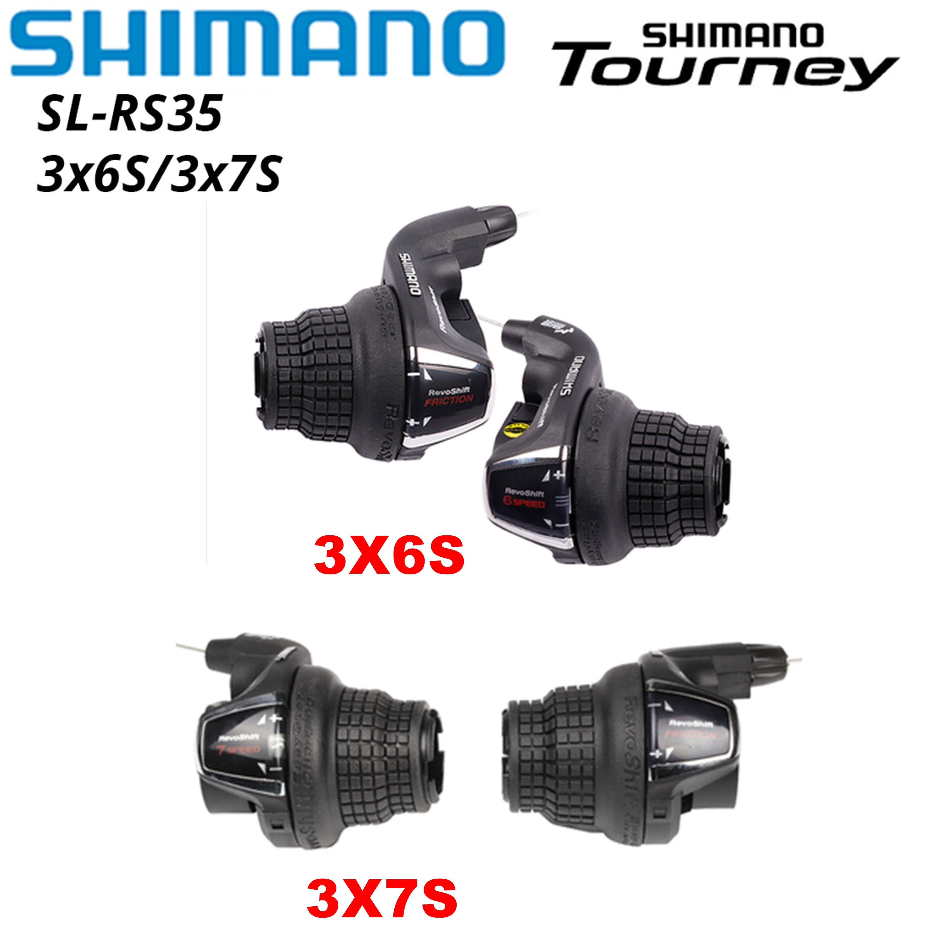 Original Shimano Tourney SL-RS35 Revoshift bike Twist Shifter lever 3*6s 3*7s 18S 21s bicycle Comb RS35 as RS31 RS36