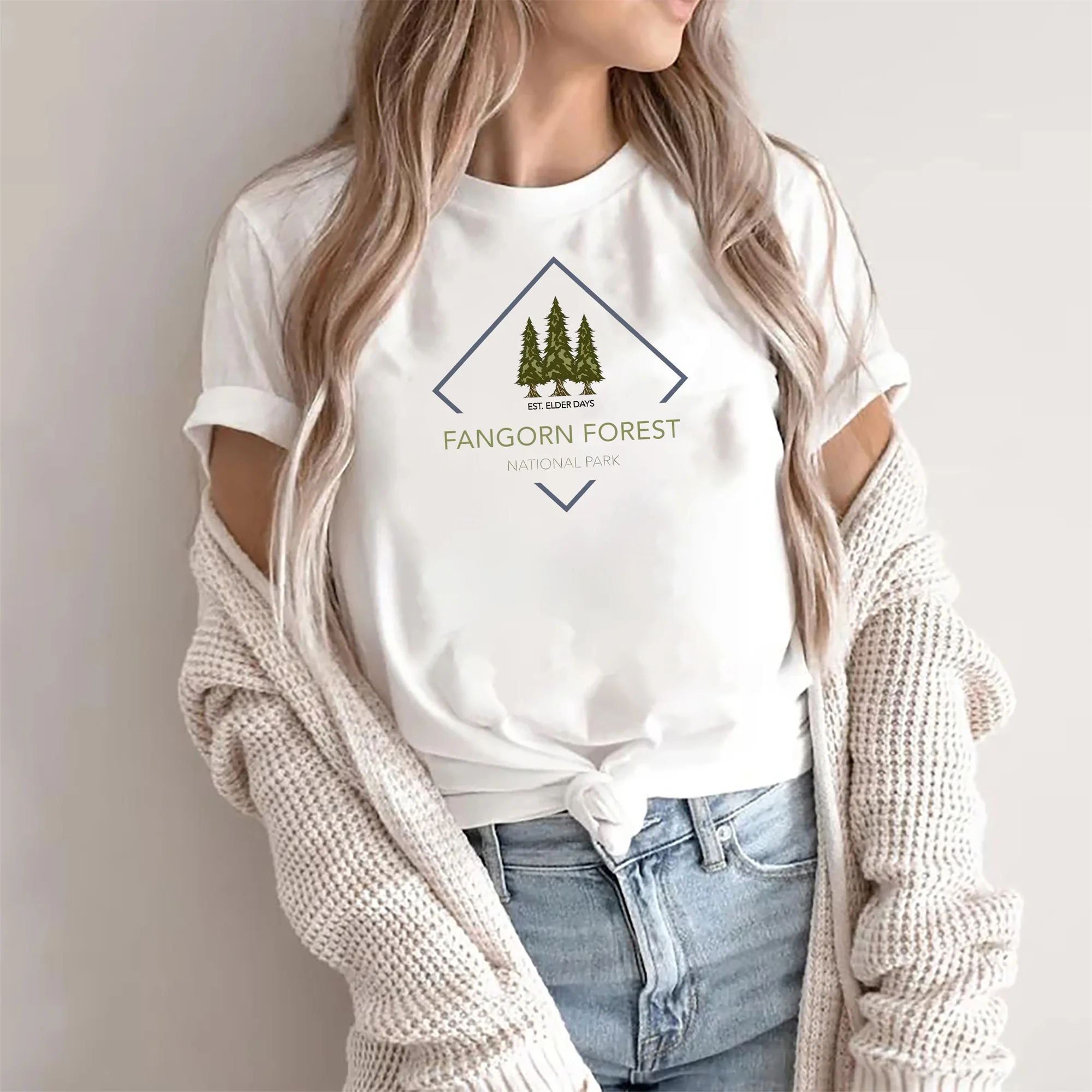 Fangorn Forest National Park Shirt Lord of the Rings merch Rivendell Hobbit Vintage lotrT-shirt Tolkien Fellowship novel shirt