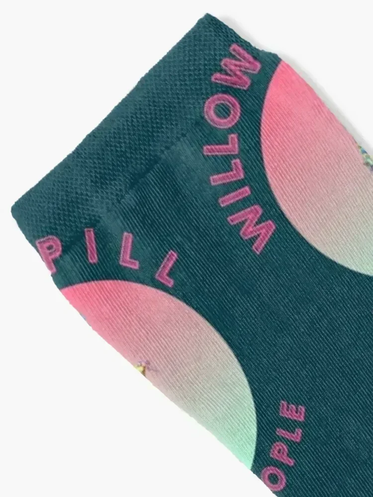 Willow Pill - I Hate People Socks Heating sock basketball funny sock loose Socks For Men Women's