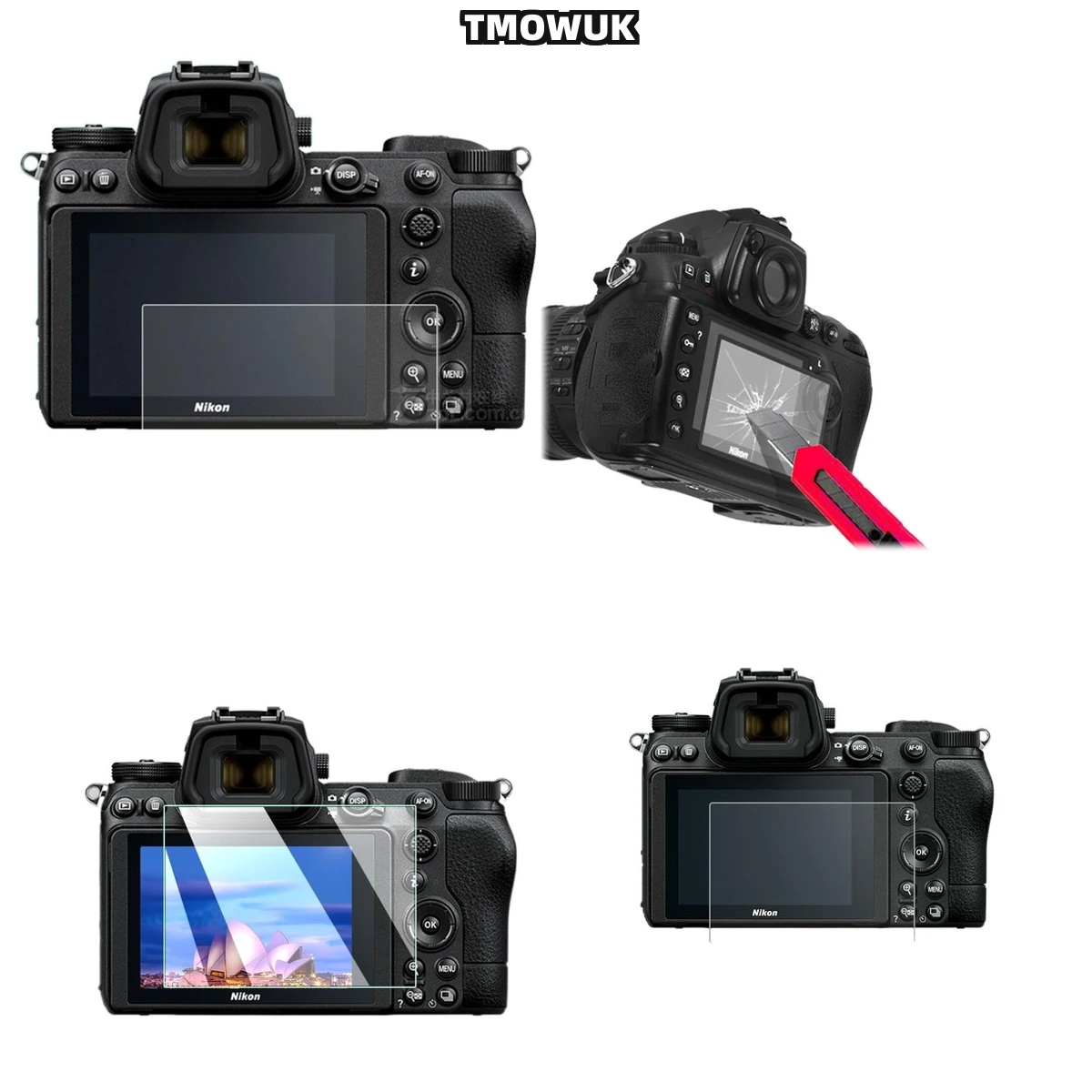 

For Nikon Z30 ZFC Anti-Fingerprint 9H Tempered Glass, Clean Camera Screen Guard