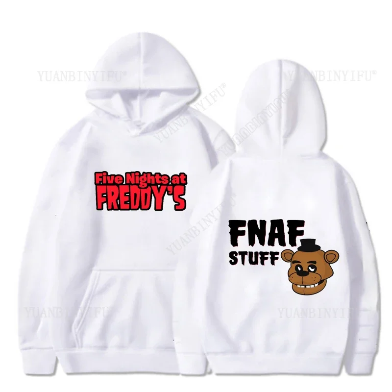 وصول جديد الجدة FNAF خمس ليلة في ملابس فريدي للجنسين البلوز الكرتون بلايز أنيمي هوديي والشتاء الشارع الشهير #4