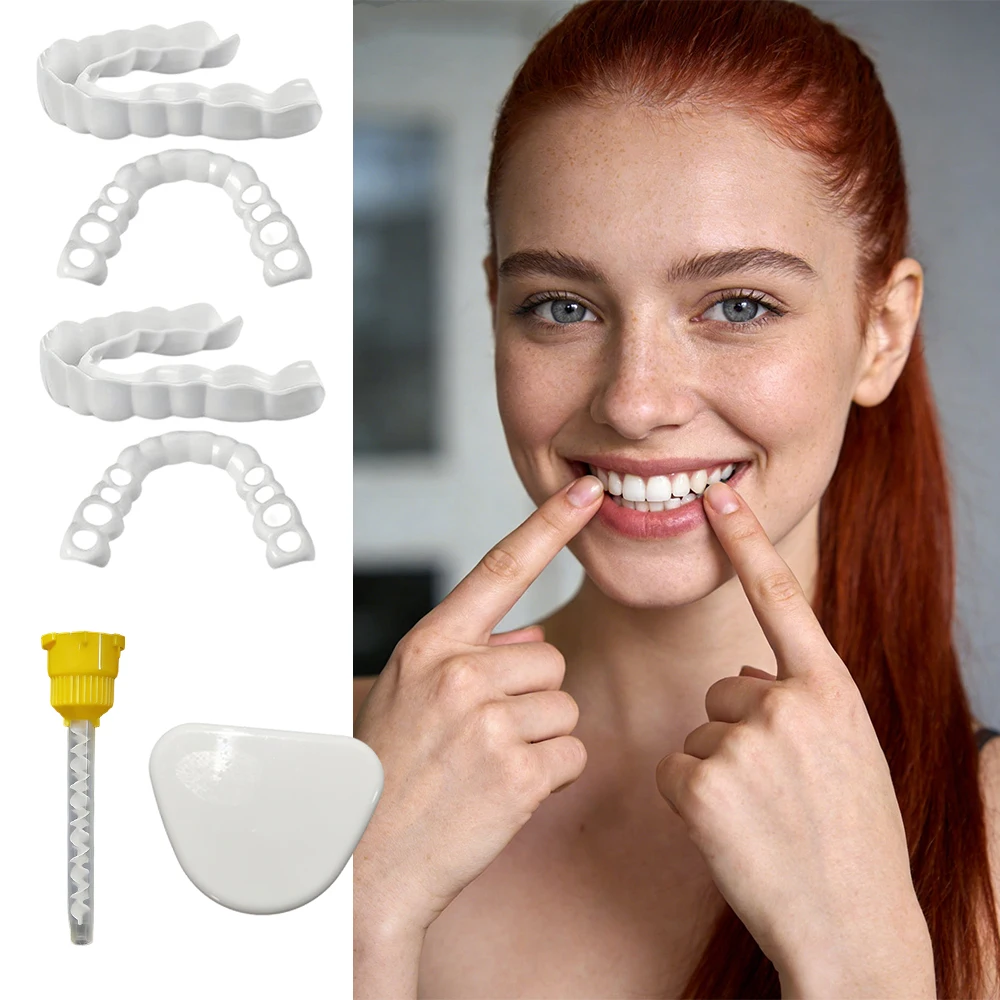 

Outdoor Picnic Special Teeth Veneers Reusable Instant Smile Whitening Bright Smile for Outdoor Photos H2931