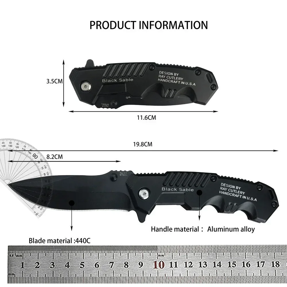 217 Folding Blade Knife Necklace Blade Kitchen Fruit Knives for Outdoor Camp Hunting Survive Hike Travel Edc Self Defense Tool