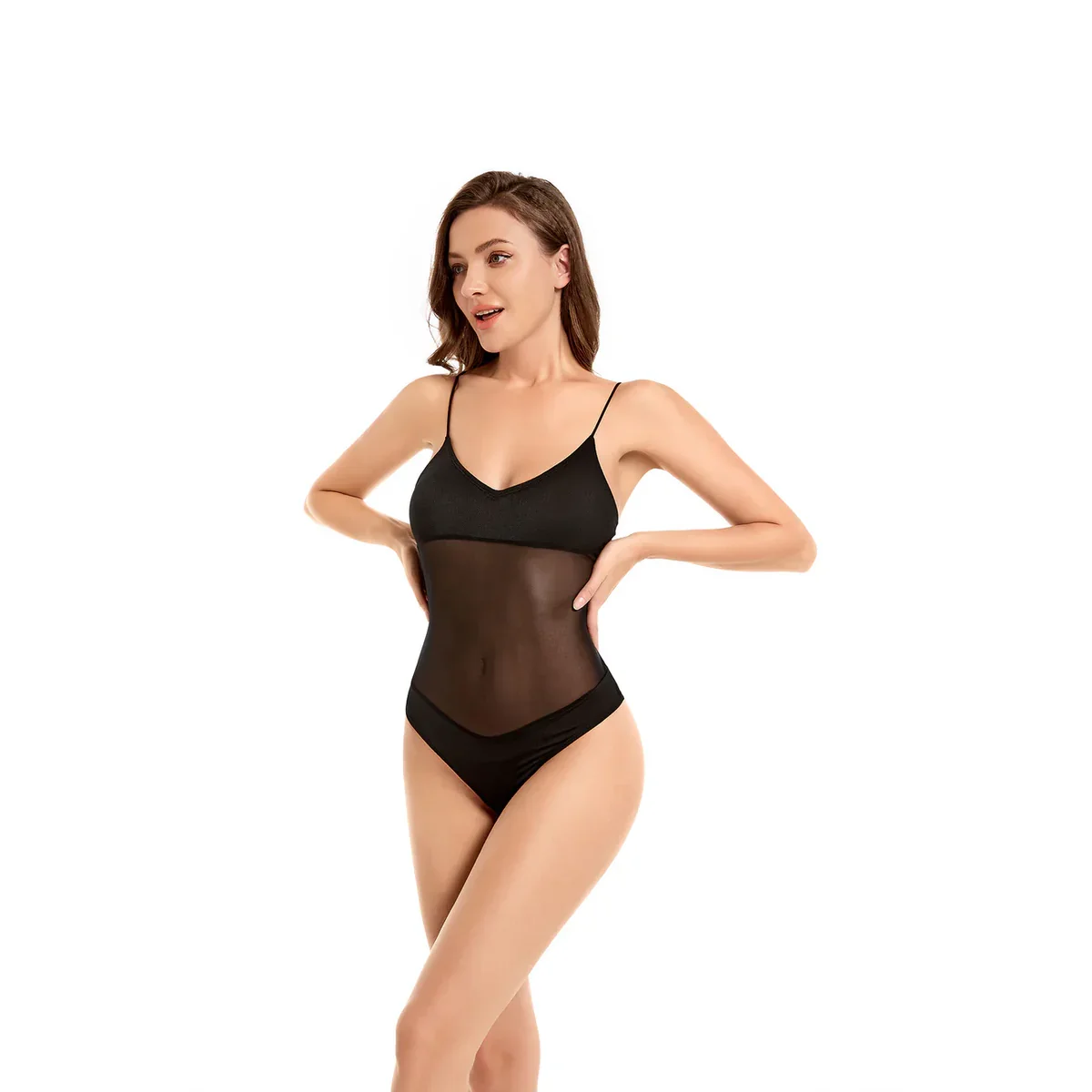 Volagor UV-Transmitting One Piece Swimsuit Tan Through Monokini High End Sun-Filtering Bathing Suit No Tan Lines