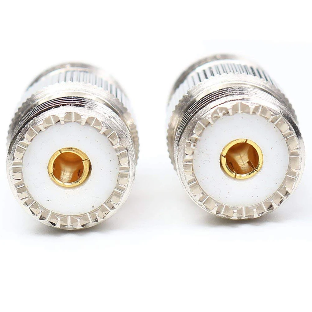 2Pcs/4Pcs RF Coaxial Coax Adapter UHF Female to Female SO-239 SO239 Connector Adapter Replacement